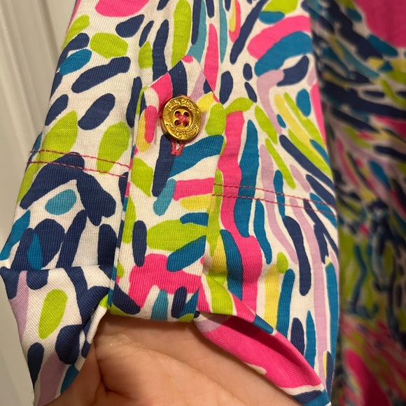 Lilly Pulitzer Palm Reader Pink Dress EUC - Picture 3 of 3